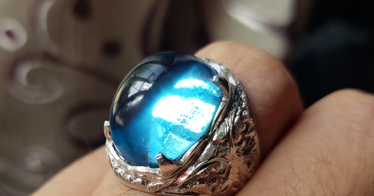 PERMATA MURAH SOKMO: CINCIN PERMATA BLUE TOPAZ ASLI TOP QUALITY EST29