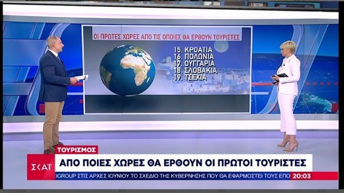 Τουρισμός: Αυτές είναι οι 19 χώρες που θα στείλουν τους πρώτες επισκέπτες στην Ελλάδα 