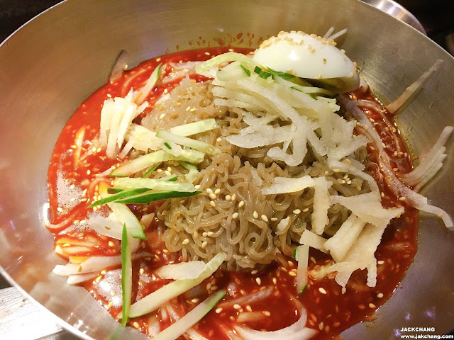 Korean style cold served noodles