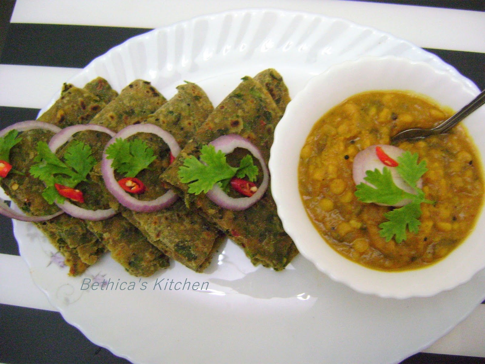 Bethica's Kitchen Flavours Coriander Leaves Paratha