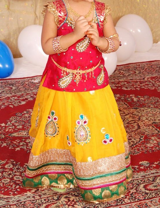 Kids Traditions Yellow Traditional Langa