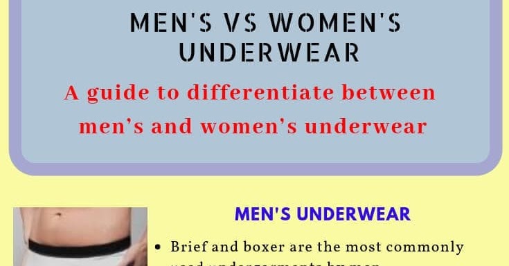 Difference between men and women underwear Clearance