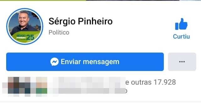 Sergio Pinheiro é o candidato mais popular nas redes sociais de Colombo