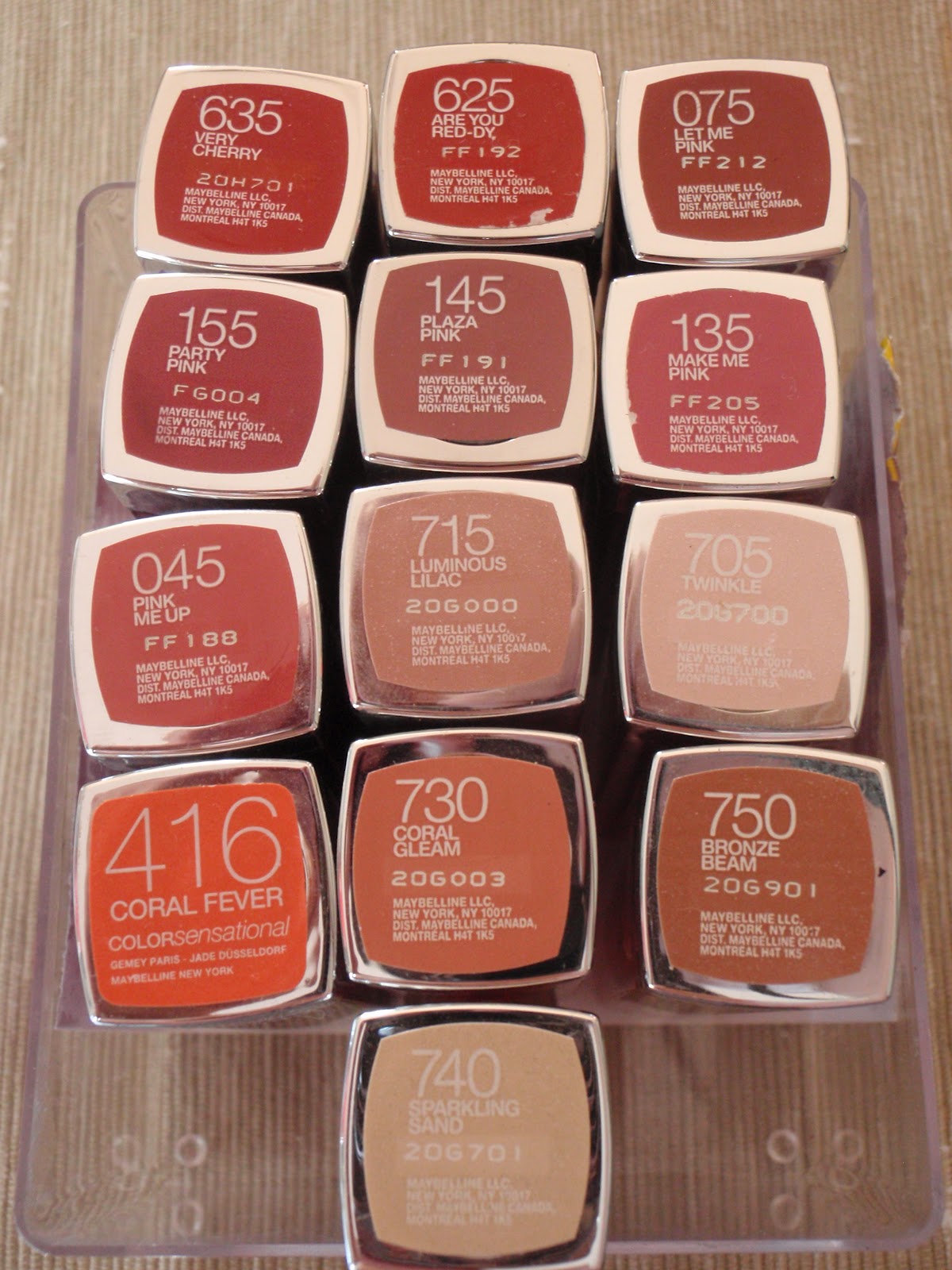 Collections Maybelline Lipsticks