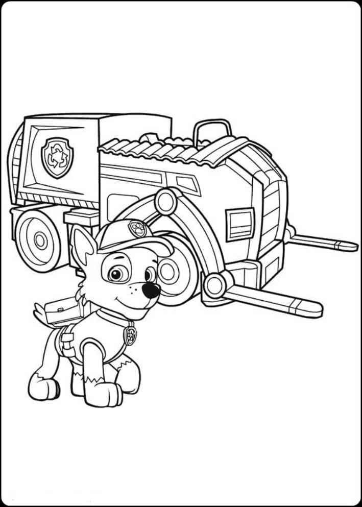 Gambar Mewarnai Paw Patrol  Mewarnai Gambar