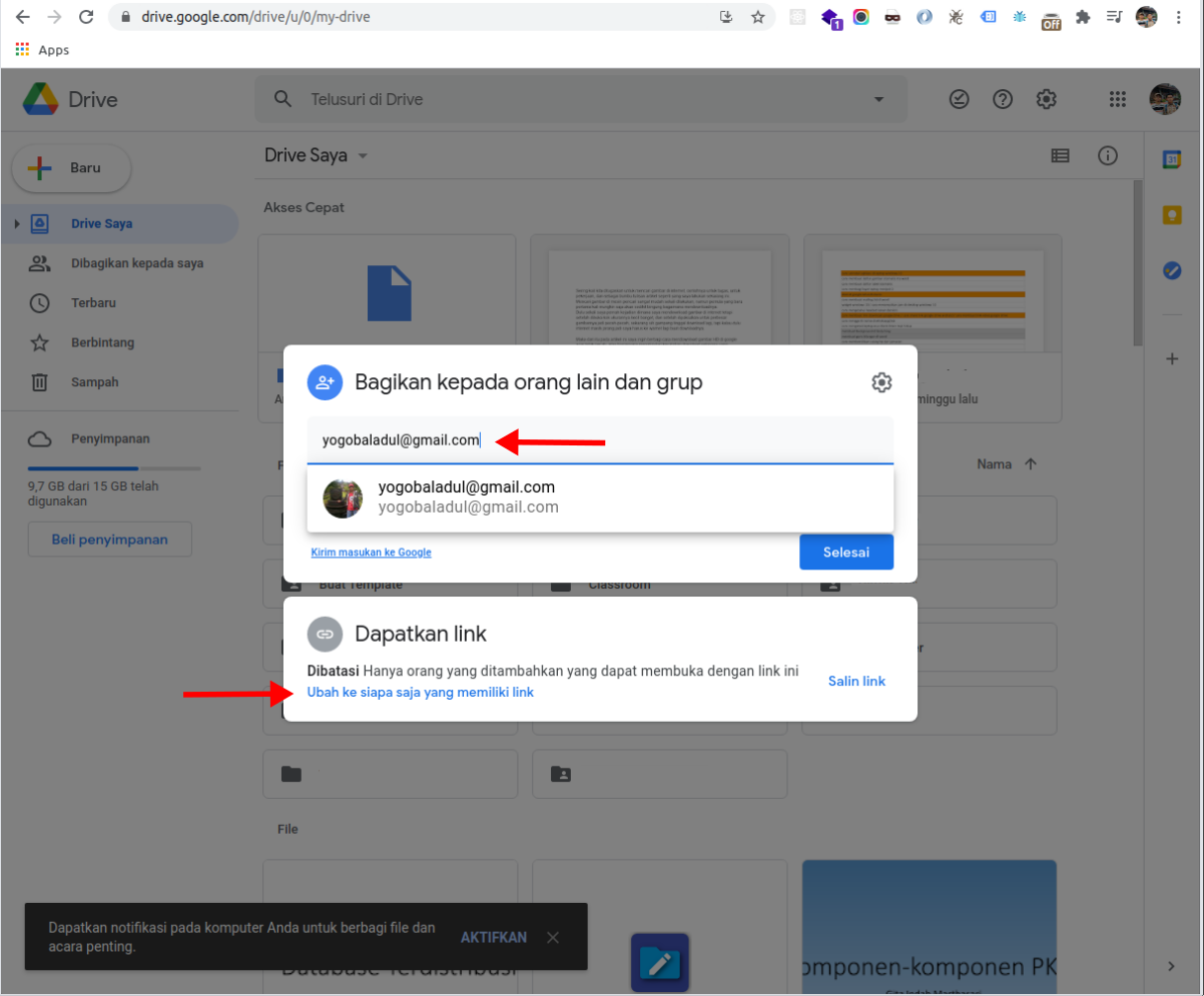 Cara Upload File di Google Drive Agar Bisa di Share / Download | WeBaik