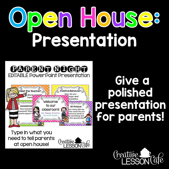 Creative Lesson Cafe: Open House Ideas for Teachers: Weekend Warriors