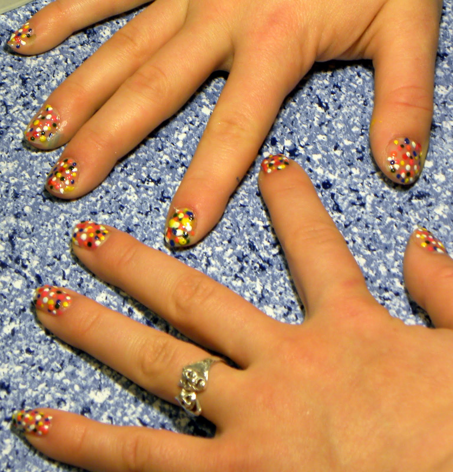 Quixii's Nails 3/11/2011 Katy Perry Sprinkle Nails