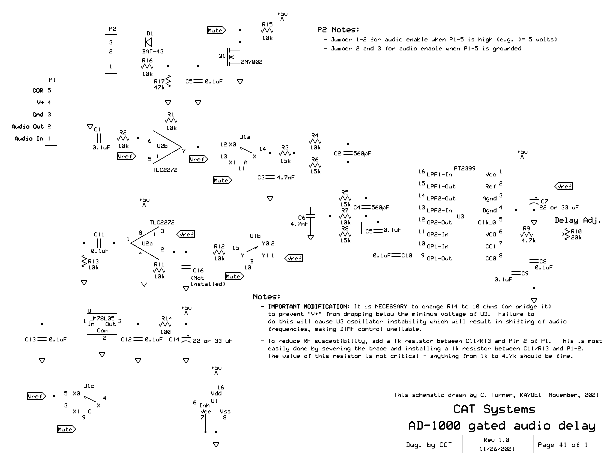 KA7OEI's blog Fixing the CAT Systems DL1000 and AD1000 repeater