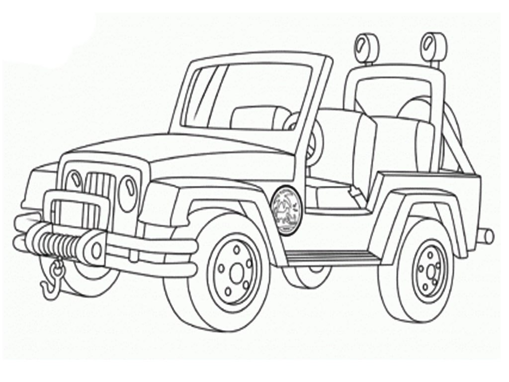 Christmas Coloring Pages Jeep Coloring Pages