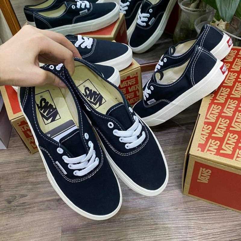 Giày thể thao sneaker nam nữ Vans Classic đen trắng hàng thường full box bill