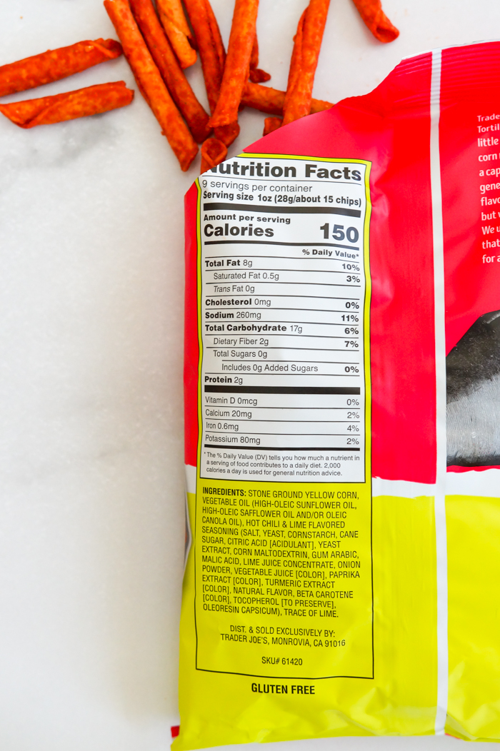 Trader Joe's Rolled Corn Chili and Lime Tortilla Chips Review Sweet