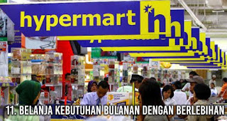 Belanja Kebutuhan Bulanan dengan Berlebihan tanpa sadar membuat uangmu cepat habis