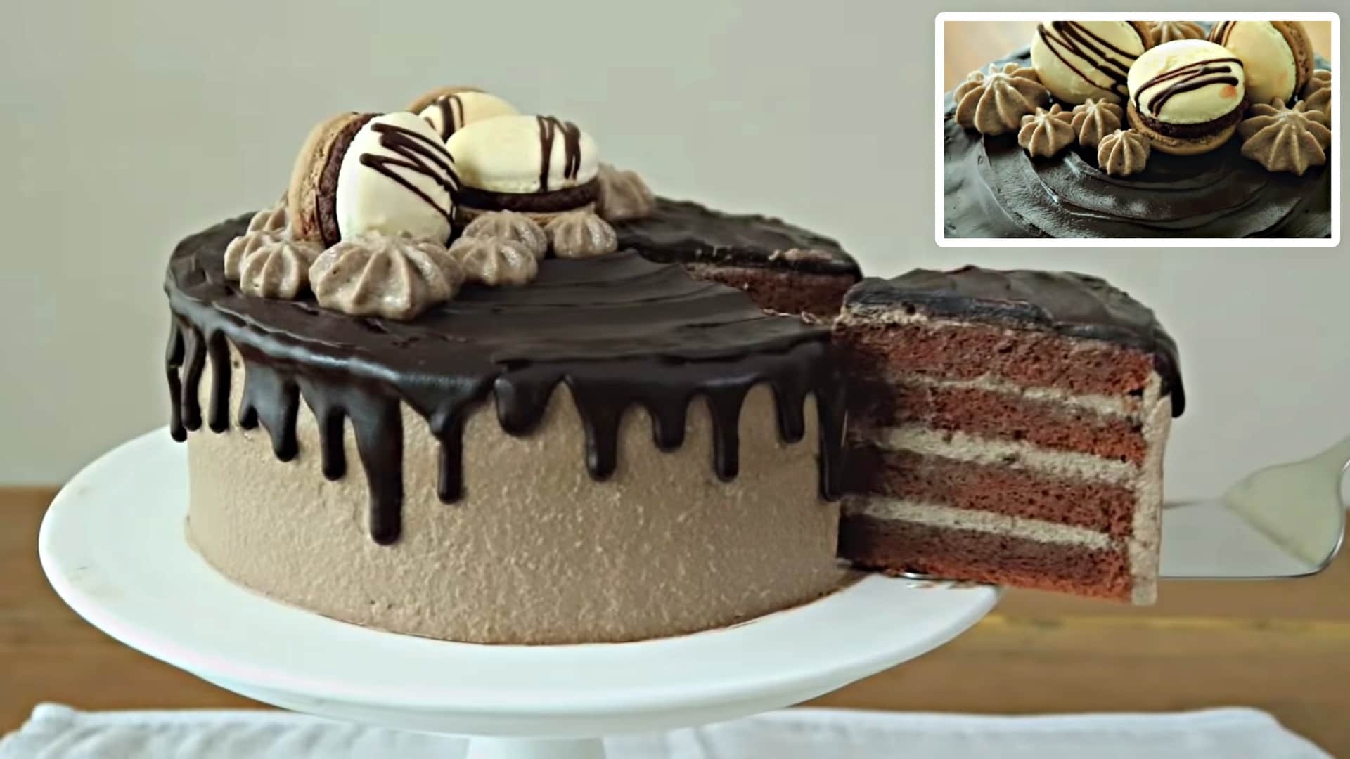 Soft Mocha Sponge Cake