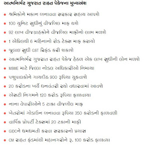 Aatmnirbhar Gujarat Sahay package Decalred by Cm Vijaybhai rupani 14000 crore