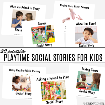 Get the playtime social story bundle for more social stories on friendship skills
