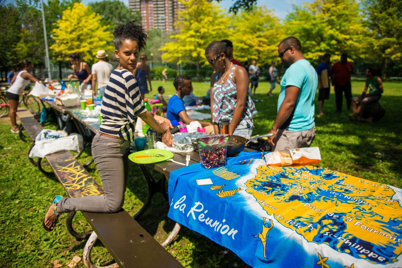 Un picnic réyoné à Montréal (piquenique réunionnais)