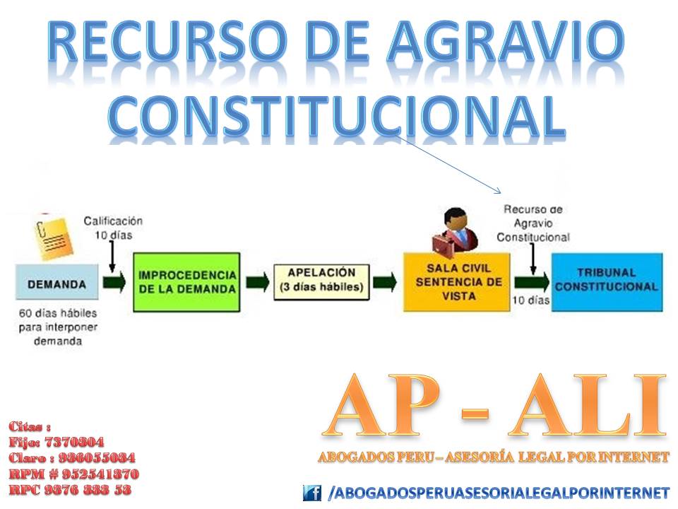 ABOGADOS PERU - ASESORIA LEGAL POR INTERNET: RECURSO DE AGRAVIO  CONSTITUCIONAL