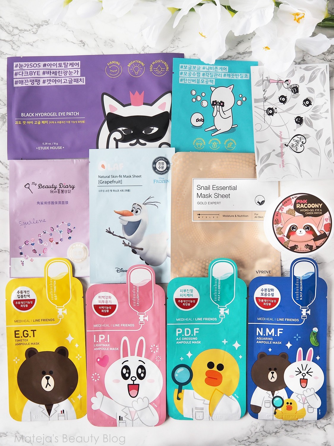 Sheet Masks and Patches: Etude House, My Beauty Diary, Mediheal, Saem, Secret Key and Vprove