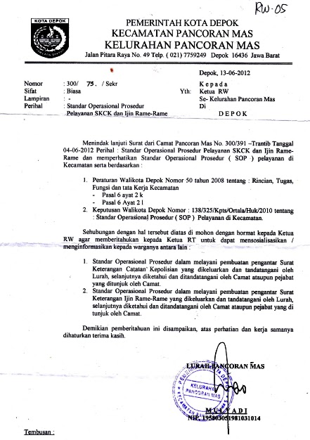 84 KOP SURAT KELURAHAN - * Kop Surat