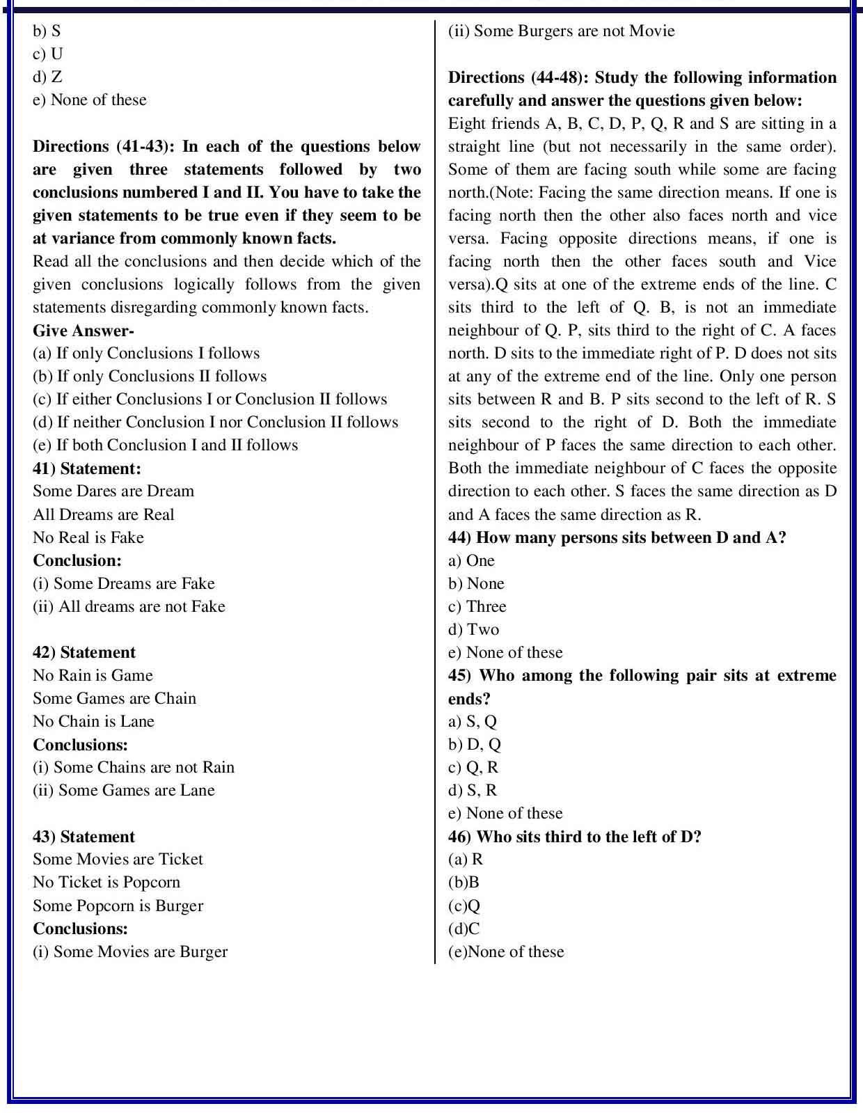 IBPS Clerk Prelims Question Paper 2017 Download PDF IBPS Clerk Prelims Question Paper 2017 Download PDF
