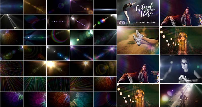 Optical Flare Effects Overlays
