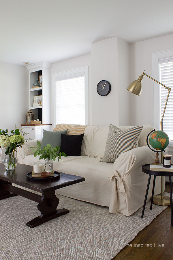 Townhouse Update: New Sofa + Living Room Decorating - The Inspired Room