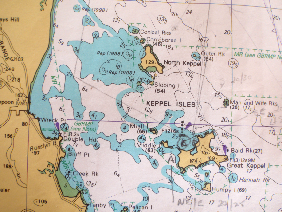 Sailing Aussie coast Keppel Bay and Keppel Islands 13/05/2012