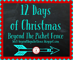 christmas projects, DIY, 12 days of christmas, http://bec4-beyondthepicketfence.blogspot.com/2015/11/12-days-of-christmas-day-3-christmas.html