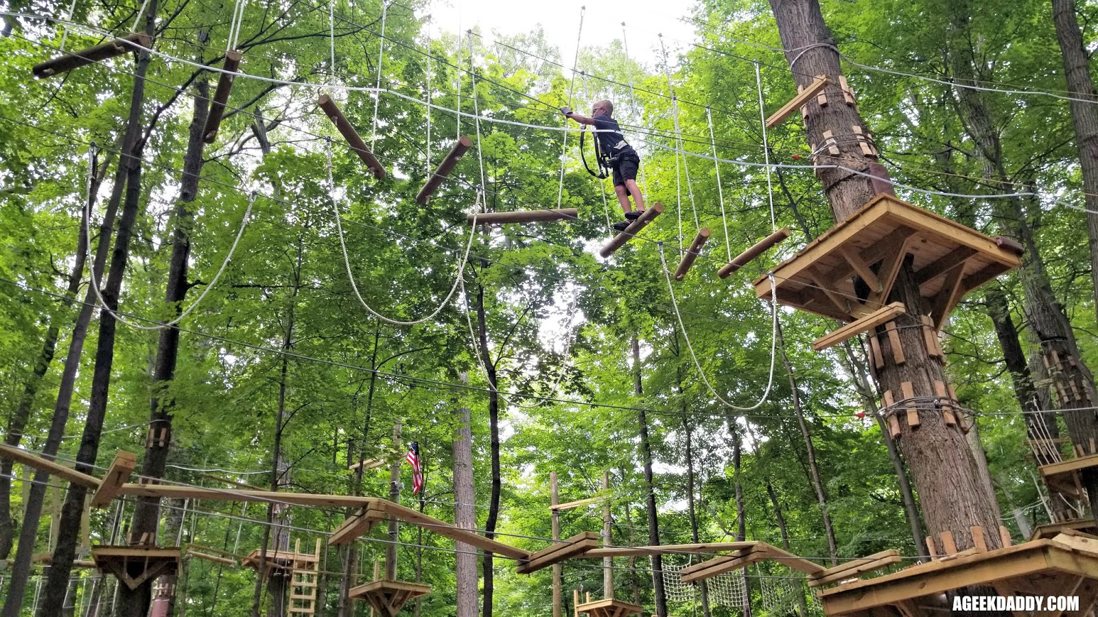 A GEEK DADDY TREERUNNER ADVENTURE PARK OU