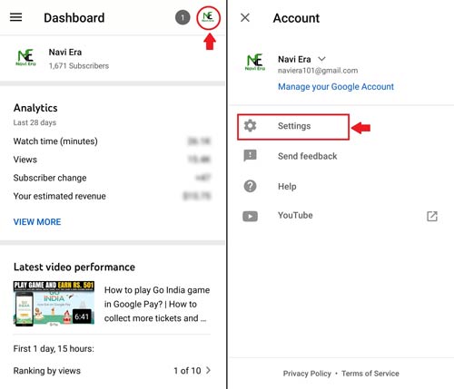 How To Enable Dark Mode In Youtube Studio App Navi Era Tech Tutorial