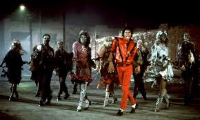 Micheal Jackson dancing in Thriller video