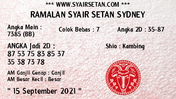 syair sydney rabu
