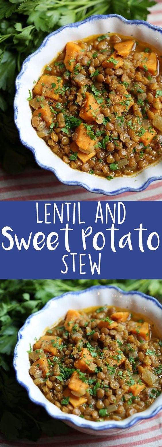 Lentil and Sweet Potato Stew The Country Chic Cottage
