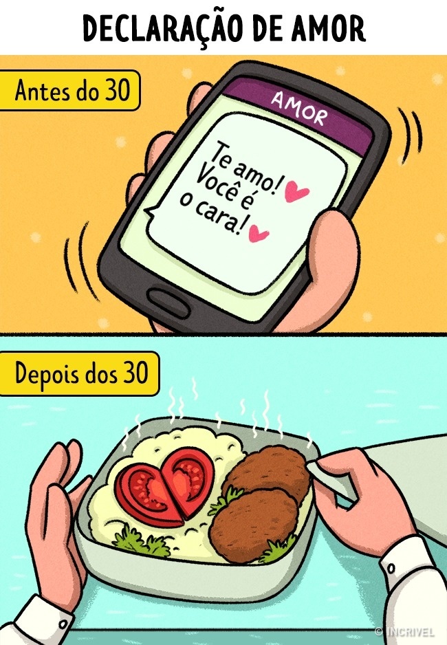 O amor antes e depois dos 30 anos O amor antes e depois dos 30 anos