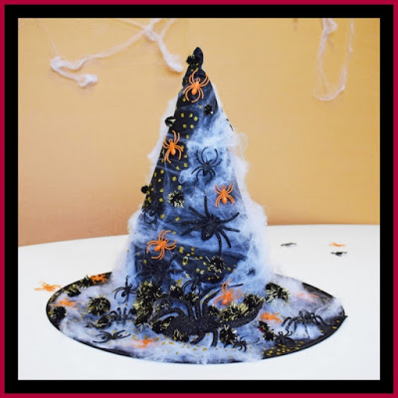 DIY And Household Tips DIY Decorated Witch Hat Using Dollar Tree Items