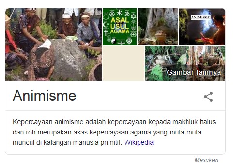 Animisme adalah