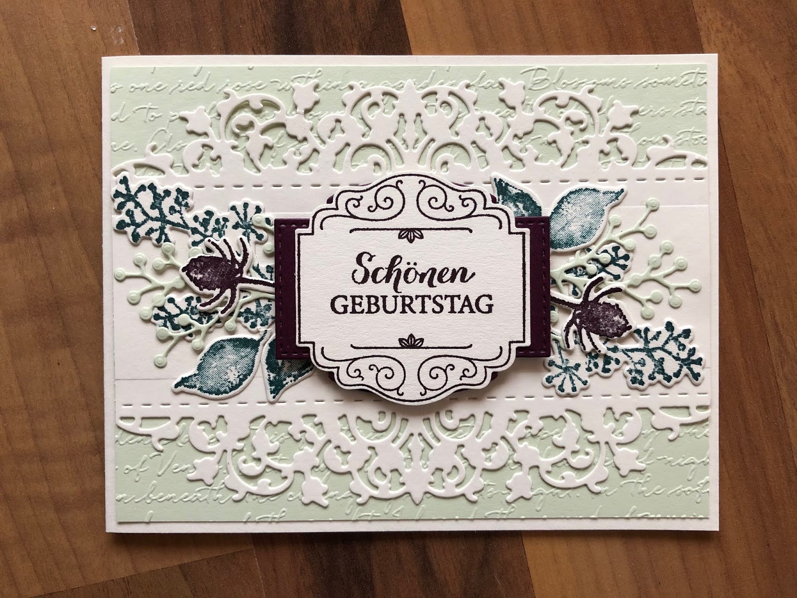 Bastelwahnsinn: elegante Karte mit Spitze Bastelwahnsinn: elegante Karte mit Spitze