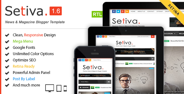 Setiva Responsive Magazine Blogger Template Free Download Setiva v1.6 – Responsive Magazine Blogger Template Free Download