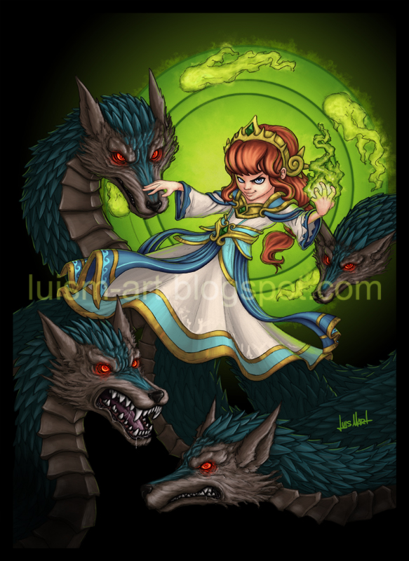 Luis M Art Concurso Smite Scylla.