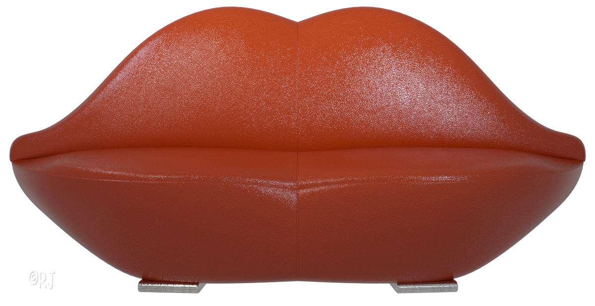 RJs Bits Bobs Props & Pieces Kiss Couch Lips I