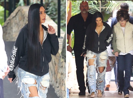 severely ripped jeans