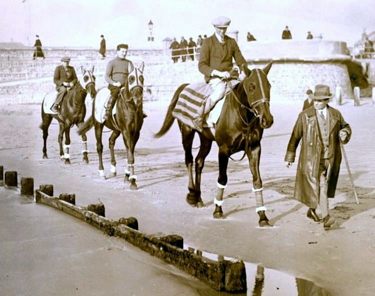 The Apprentice Jockey Training Racehorses in Years Long Past