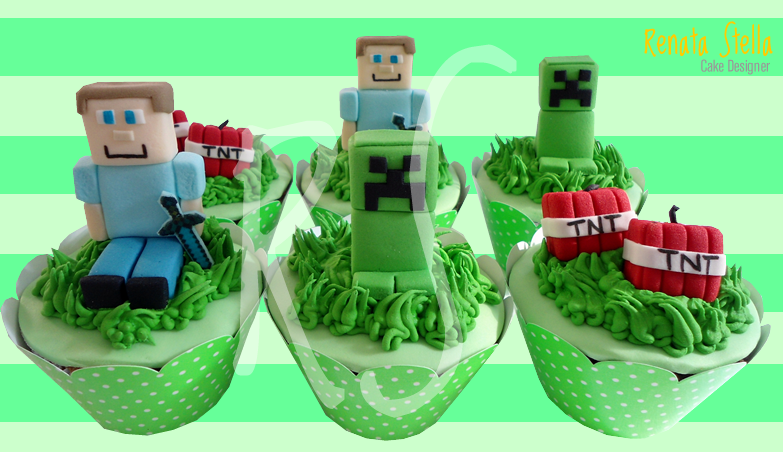 Renata Stella Cake Designer: Festa Minecraft