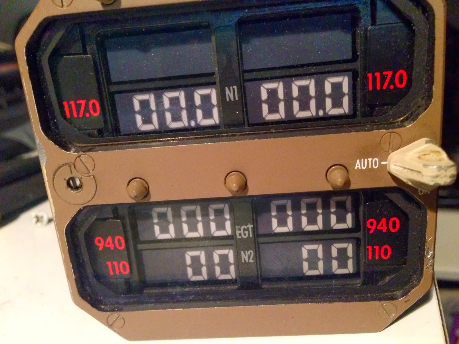 Boeing 767 Simulator Project Avionics bending Engine Standby Indicator