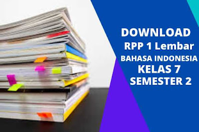 RPP 1 Lembar Bahasa Indonesia Kelas 7