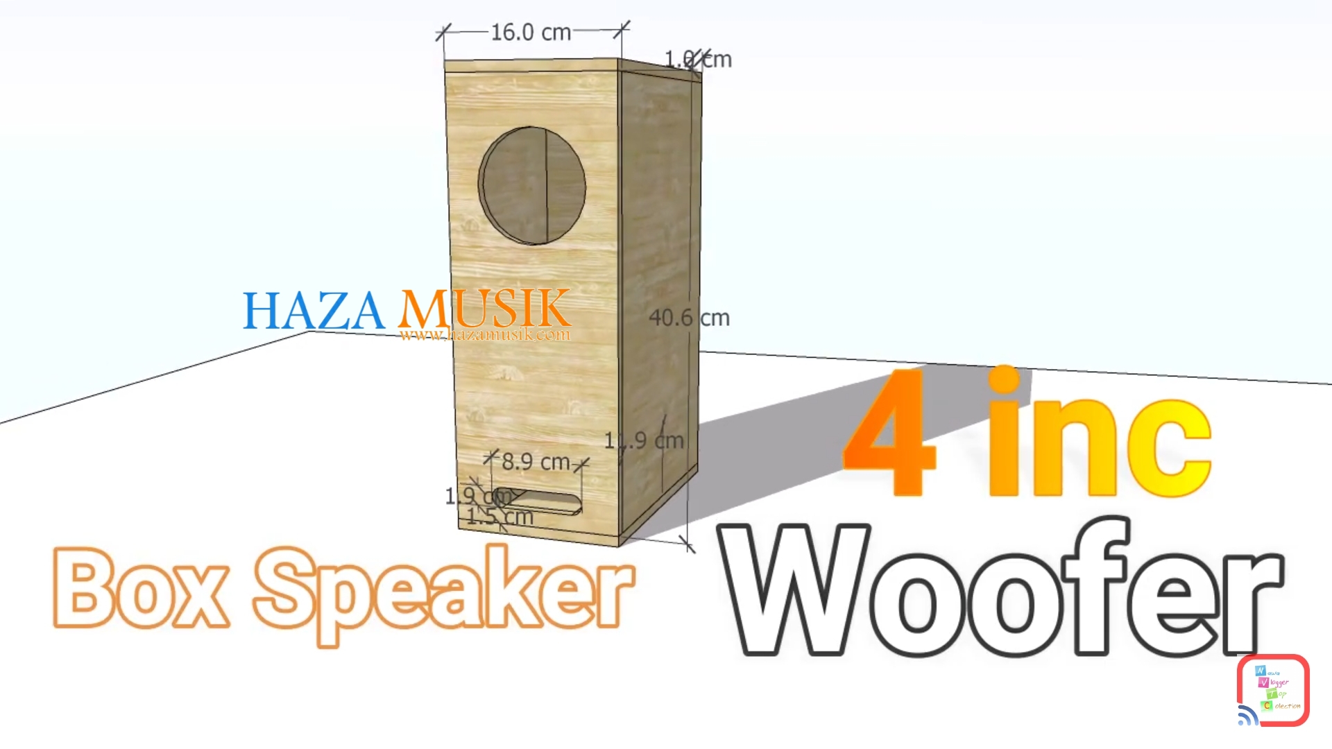 Box Speaker 4inch woofer rumahan - HAZA MUSIK