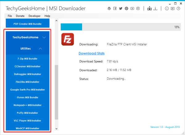 MSI Downloader voor Windows-systemen