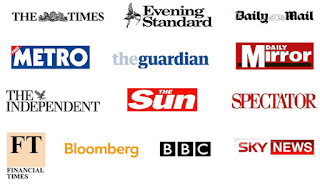 various UK news media