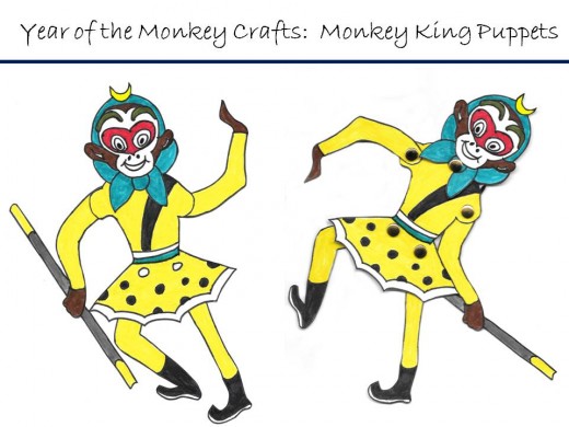 chinese new year year of the monkey crafts